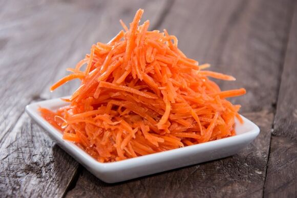 Carrot salad for breakfast for Japanese diets
